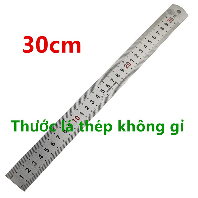 Thước lá thép không gỉ 30cm