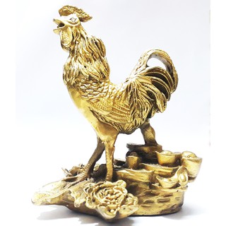 Gà bằng đồng dành cho phong thủy bàn làm việc cao 12x9 cm Kèm quà tặng và KHAI QUANG