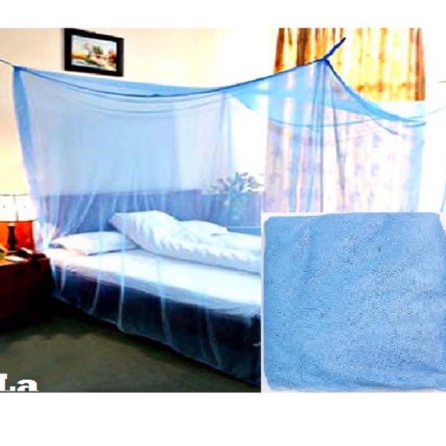 Màn tuyn vải buôc dây 4 góc chống muỗi hiệu quả. Mùng dây giá rẻ.
