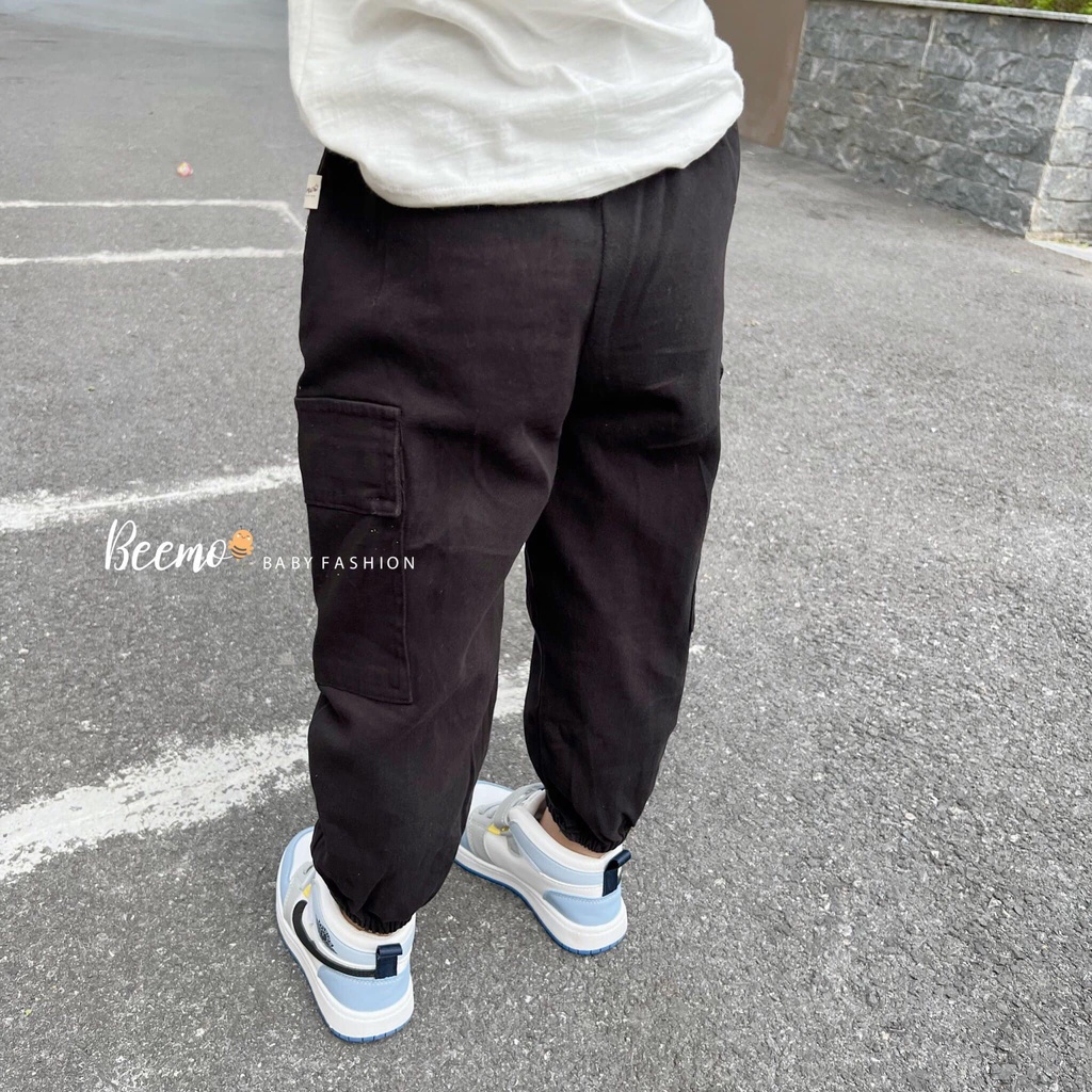 Quần kaki dài đính cúc, túi hộp Beemo