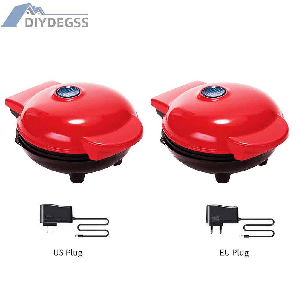 Diydegss2 Mini Electric Heart Shaped Waffle Maker Bubble Egg Cake Oven Pan Machine