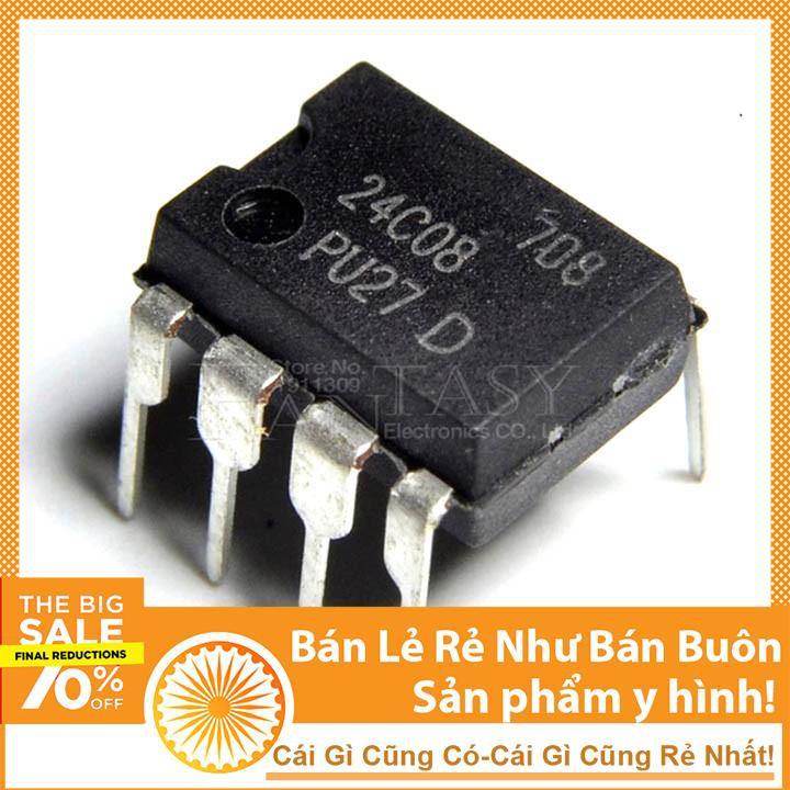 IC nhớ AT24C08 DIP8