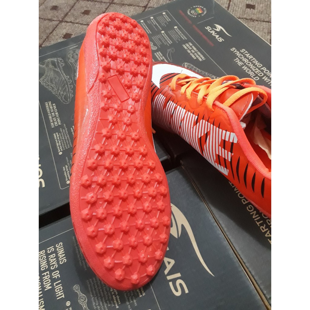 Giày đá bóng sân cỏ nhân tạo 2019 giá rẻ, NIK.E SUPERFLY đỏ cam