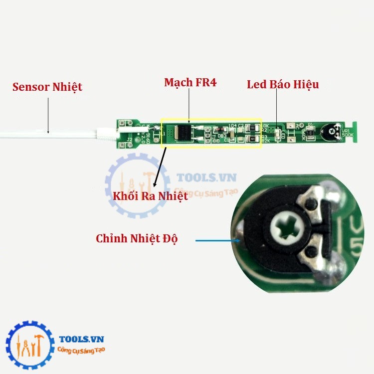 Ruột Tay Hàn Lõi Gia Nhiệt Sensor Nhiệt Cho Mỏ Hàn TQ936