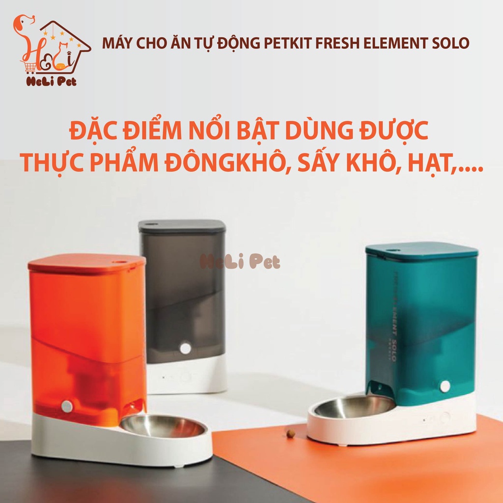 Máy Cho Ăn Tự Động, Máy Nhả Hạt Cho Mèo PETKIT Fresh Element SOLO - Máy cho ăn thông minh PETKIT Solo