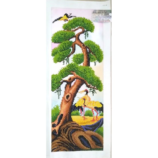 (ĐÃ ĐÍNH) Tranh đính đá thành phẩm TỨ QUÝ MAI TRÚC CÚC TÙNG 115x70cm