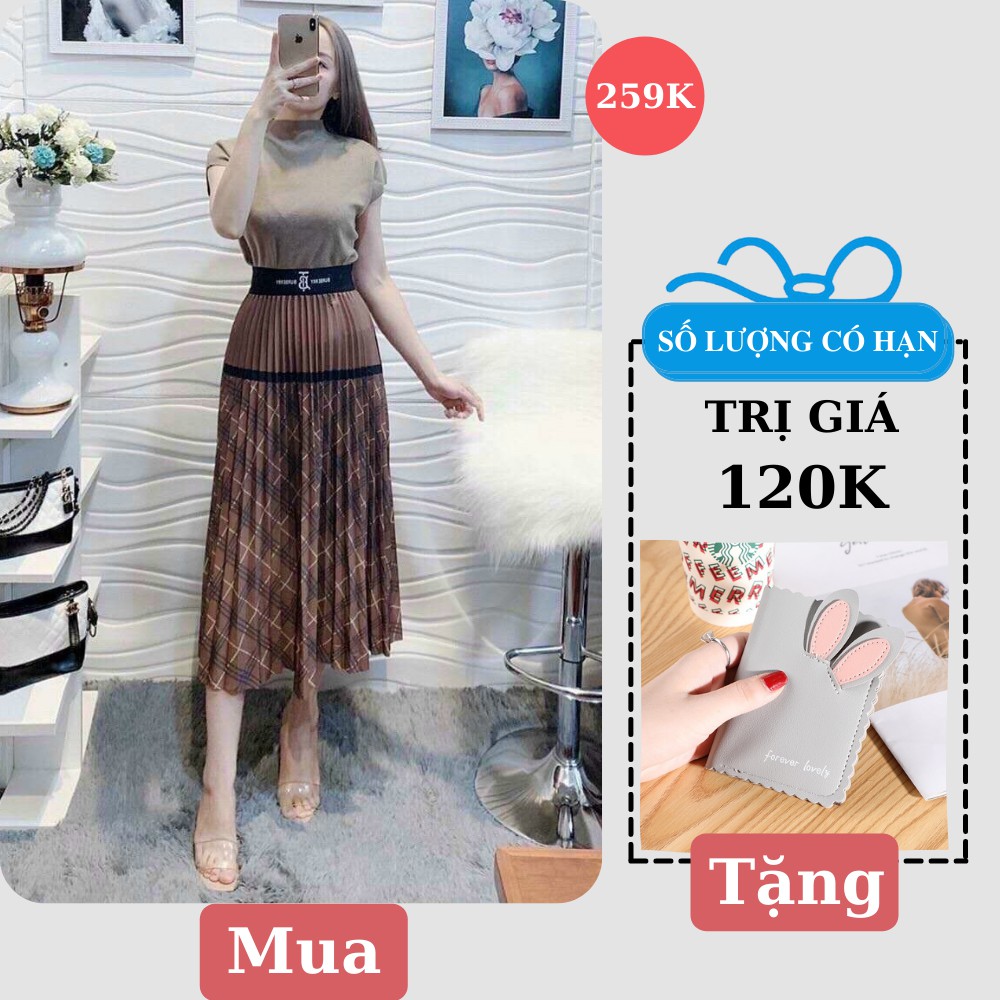 Chân Váy Xếp Ly Dáng Dài 4 Màu Hàng Siêu Đẹp Freeship, Chân Váy Xòe Dài Họa Tiết Lưng Cao Chất Lụa Mới 2021