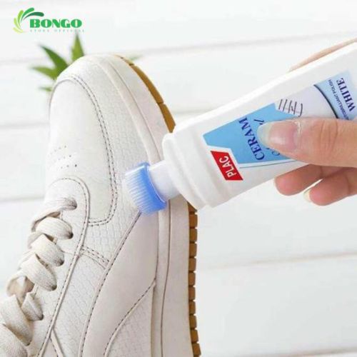 Chai tẩy trắng giày, dép, túi xách Plac - Tẩy ố mốc vết bẩn trên các chất liệu da siêu sạch có sẵn bàn chải.