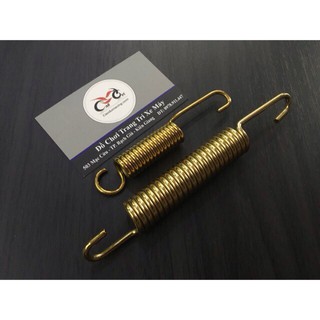 Combo lò xo chân chống nghiêng, chân chống đứng màu vàng - caoducracing
