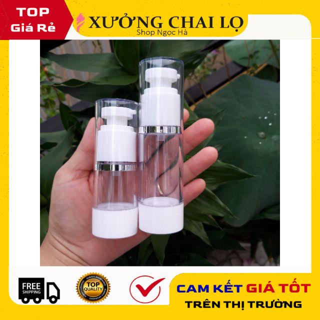 Chai Chiết Mĩ Phẩm ❤ GIÁ RẺ NHẤT ❤ Chai nhựa hút chân không 5ml,10ml,15ml,30ml,50ml,100ml nút xịt giọt, phun sương.