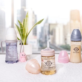[Tách set] Bộ 2 bình sữa Grosmimi PPSU 200ml, 300ml (chọn núm)