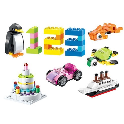 Bộ lego lắp ghép xếp hình 460 chi tiết sáng tạo cho bé
