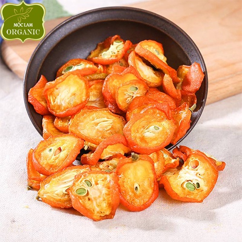 [TẶNG KÈM ĐƯỜNG PHÈN] Trà quất vàng sấy khô thái lát nguyên miếng Mộc Lam Túi zíp 500g - 1kg
