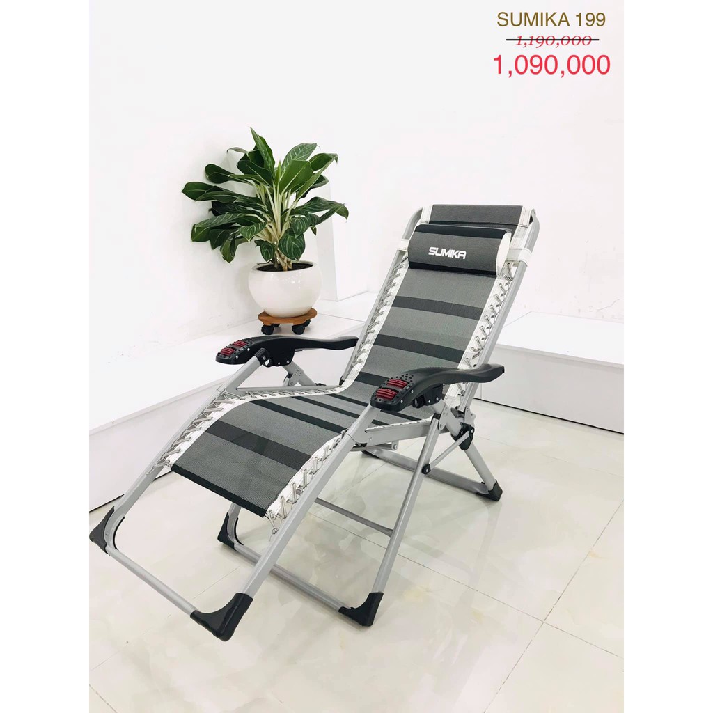 GHẾ XẾP THƯ GIÃN SUMIKA 199 - KẾT HỢP LĂN TAY MASSAGE MẪU MỚI NHẤT 2020