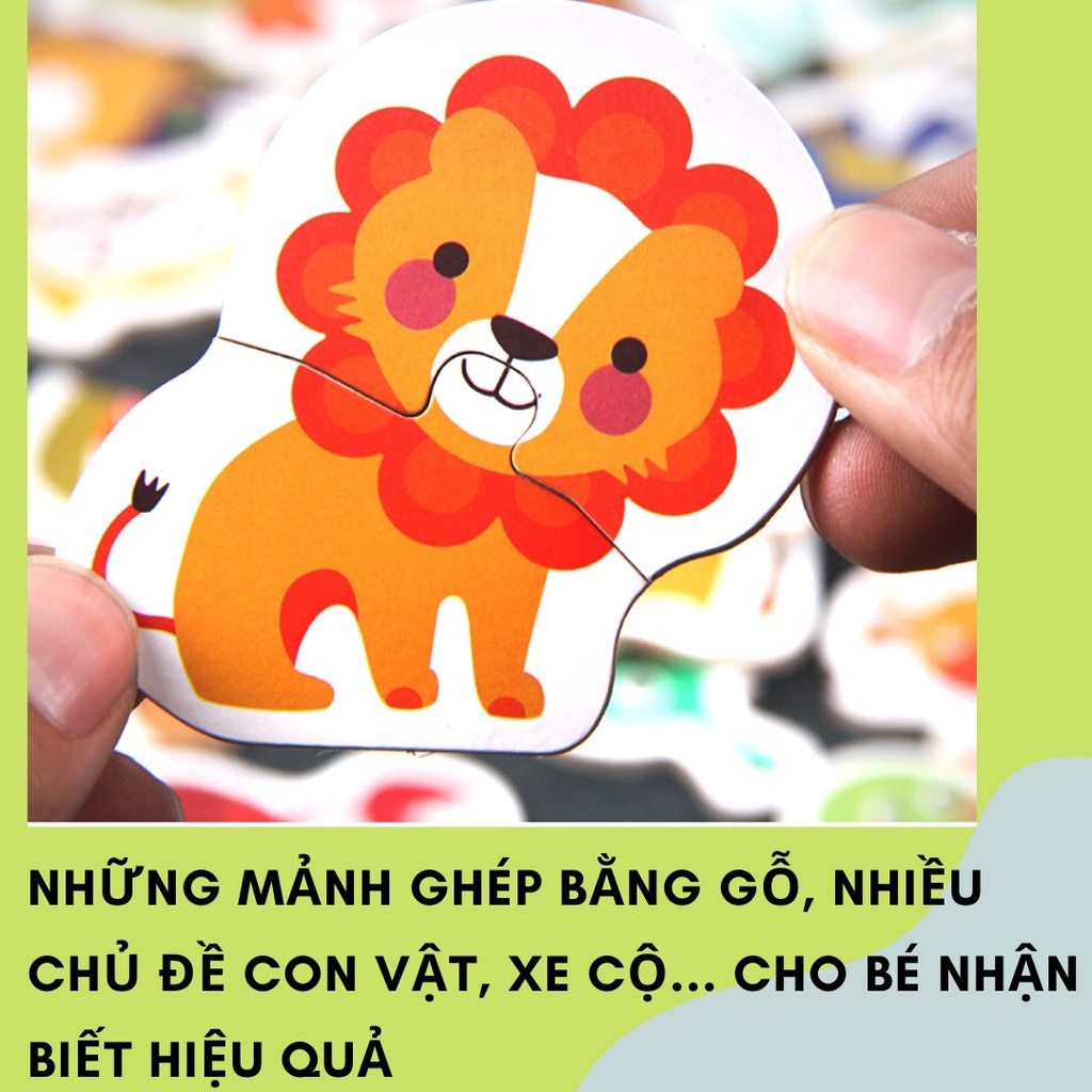 Bộ tranh ghép hình 3D Puzzle hộp thiếc đồ chơi xếp hình phát triển thông minh cho bé 1 2 3 4 tuổi Totorokids