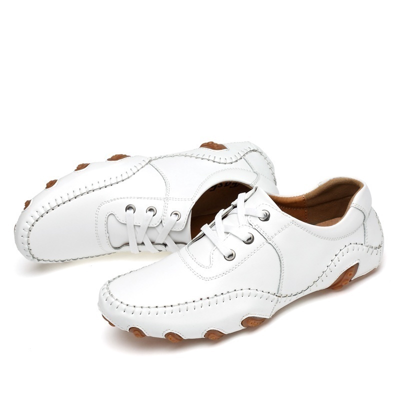 Giày thể thao chơi golf chất liệu da siêu nhẹ chống thấm nước chống trượt thoáng khí cho nam