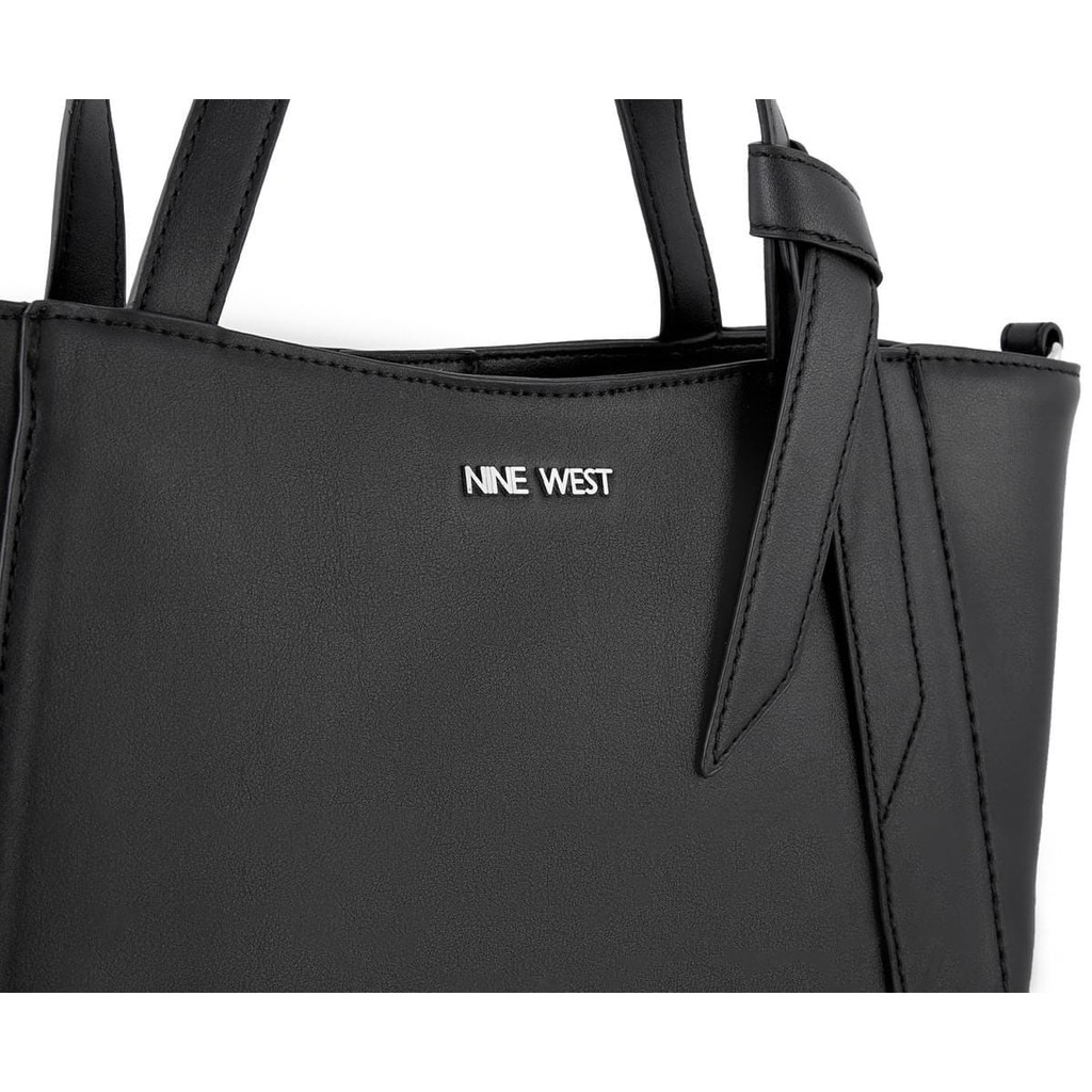 Túi Nine West Lexie Small Trap Tote - màu đen