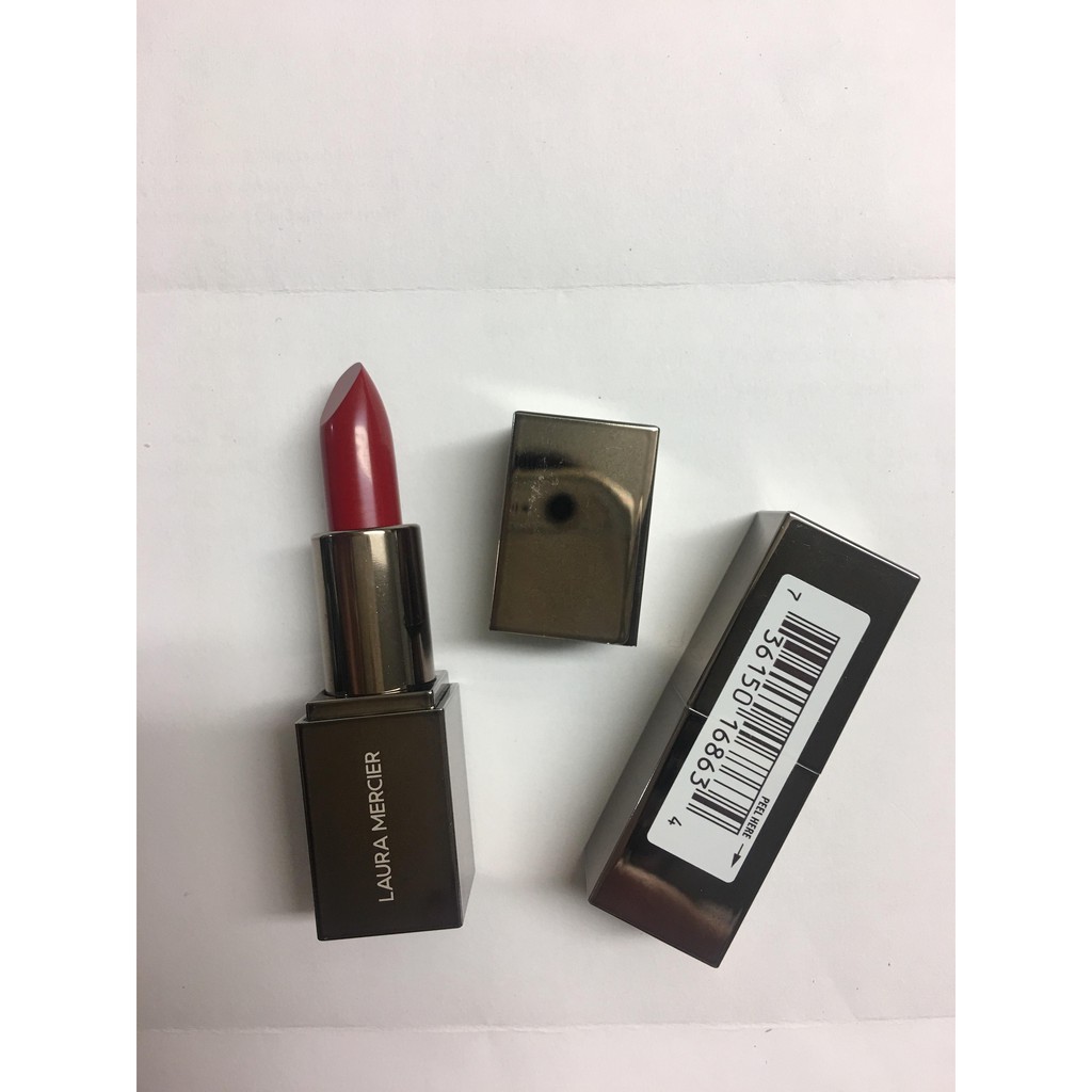 Son đỏ Laura Mercier Rouge Essentiel Silky Crème Lipstick in Rouge Ultime (classic red) minisize 1.4g