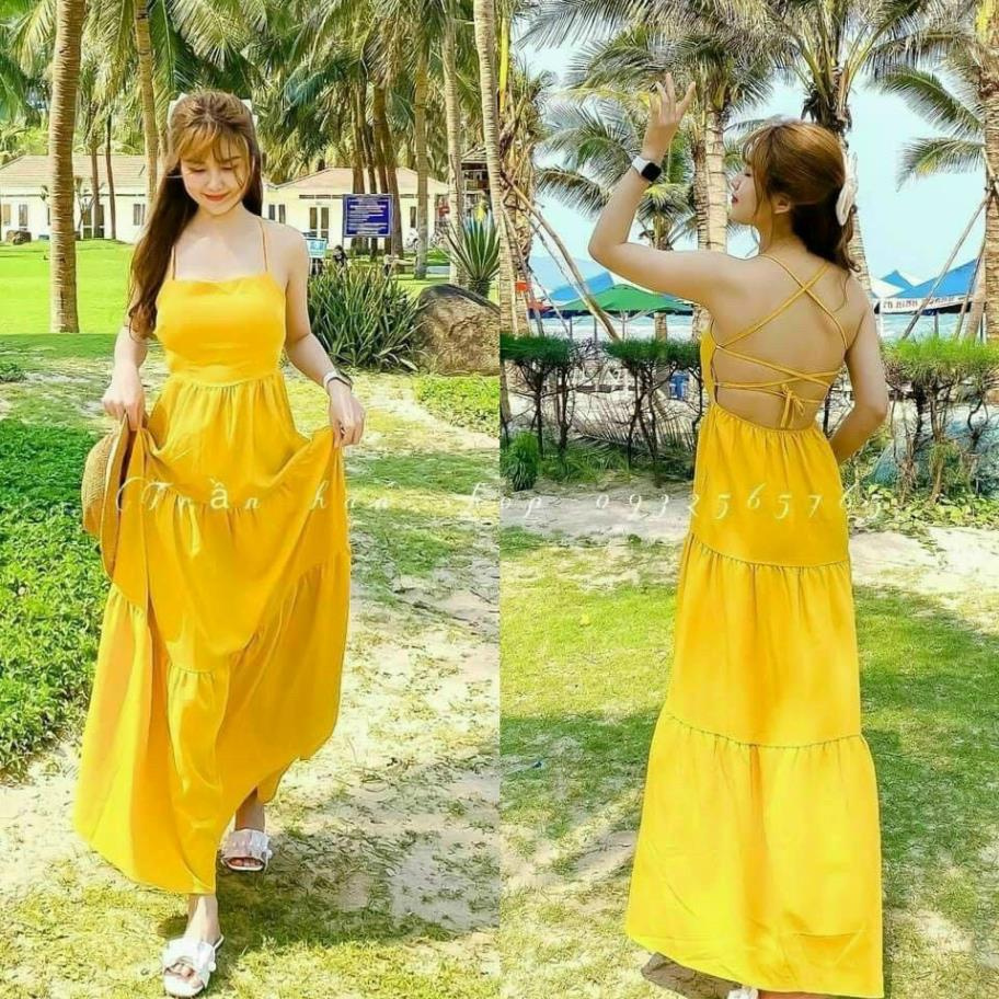 Váy maxi dáng dài, đầm đẹp mùa hè, hàng chuẩn đẹp bán shop, phom váy dưới 52kg  ྇