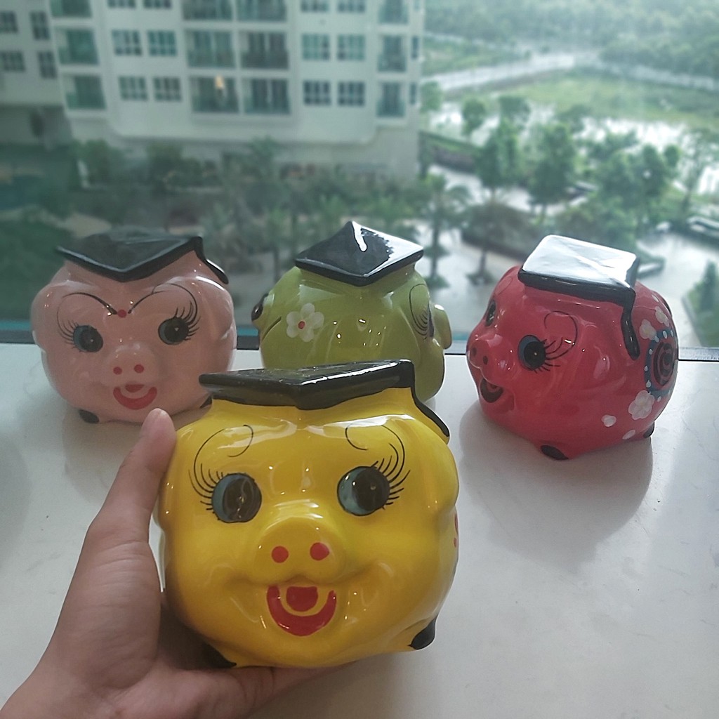 lợn đất tiết kiệm Bát Tràng cao cấp – Kiểu mới HEO TÚ TÀI– 4 màu lựa chọn – lợn đất phong thủy Thu Hút Tài Lộc, May Mắn | BigBuy360 - bigbuy360.vn