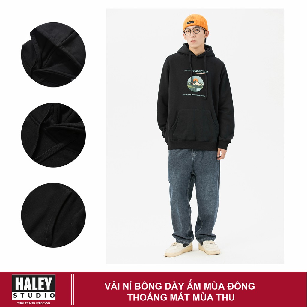 Áo Hoodie Nam Nữ unisex phong cách Hàn Quốc cá tính, Áo chất nỉ cá sấu mã HD043 - Tặng vòng tay xinh - HaleyStudio | BigBuy360 - bigbuy360.vn