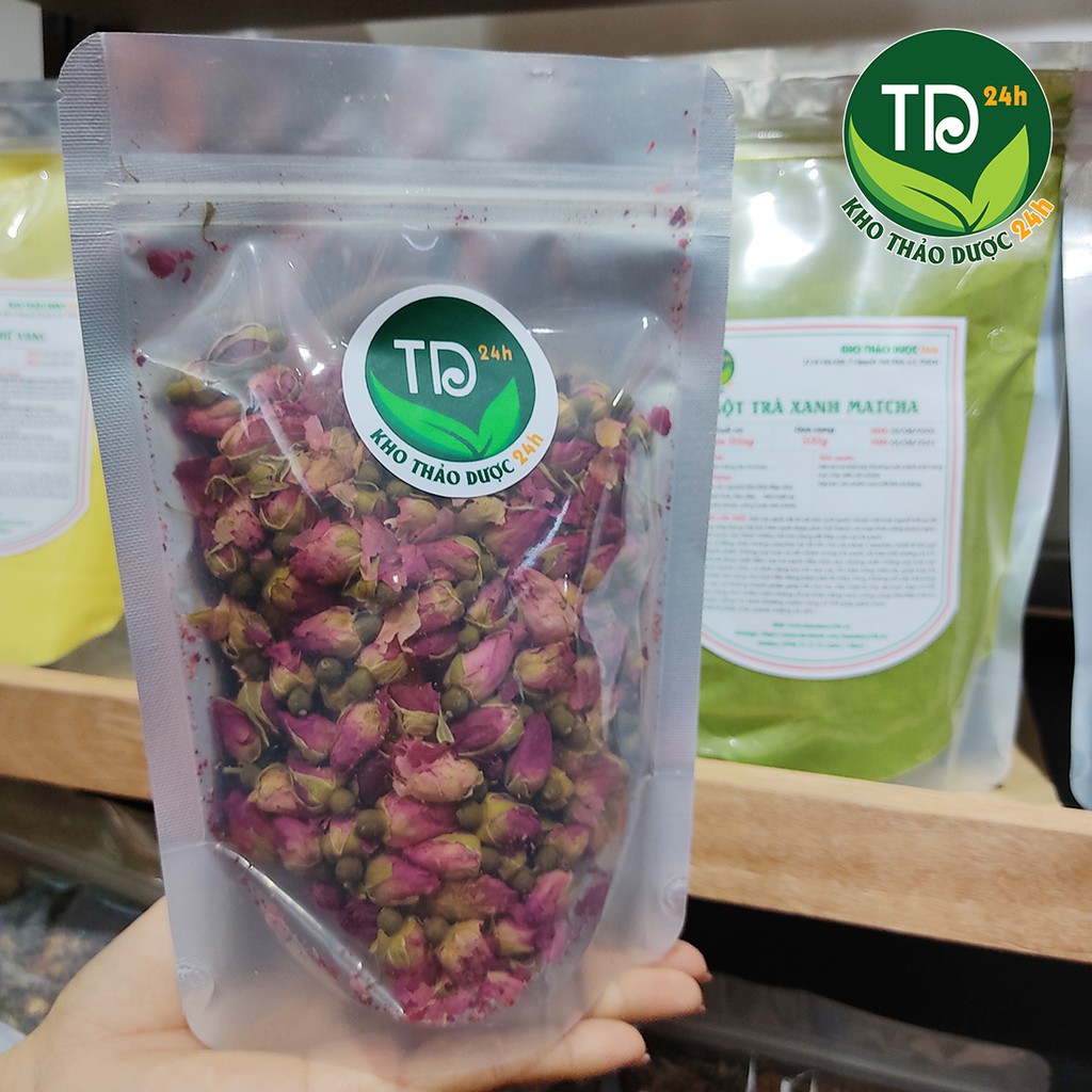 [1kg] Trà hoa hồng tự nhiên, giảm stress, tốt cho tiêu hóa, đường tiết niệu, ngừa đau bụng kinh | Kho thảo dược 24h