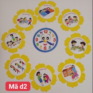 Bộ 1 ngày của bé (tranh dán tường)