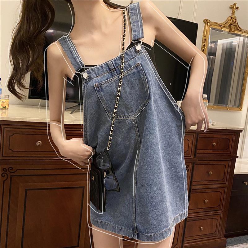 Sẵn sàng giao hàng. Váy denim Thời Trang Sang Trọng. Phong Cách dễ thương. Tập trung vào sự thoải mái hơn. Có thể mặc áo sơ Mi. sc3727