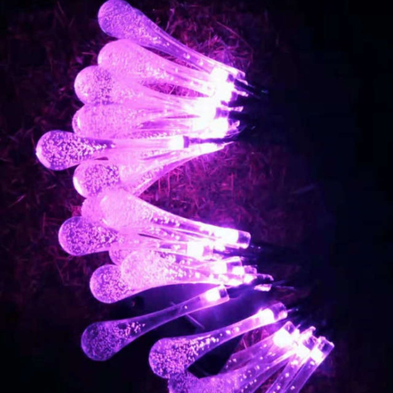 Dây đèn led NEXTOOL năng lượng mặt trời hình giọt nước trang trí tiệc IP65