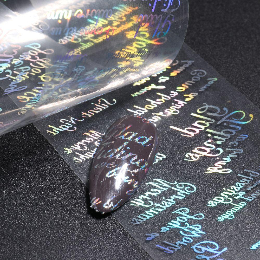 Bộ 10 Miếng Dán Móng Tay Chuyển Nước Họa Tiết Bầu Trời Sao|Vòng Hoa Trang Trí Giáng Sinh Xinh Xắn