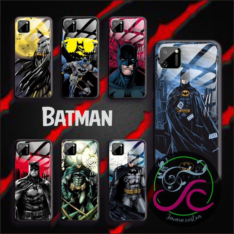 Ốp Điện Thoại Mặt Kính Hình Batman Cho Xiaomi Redmi 4a 5a 6a 7a 8a 3 4x Note4 Note4x Note5 Note8