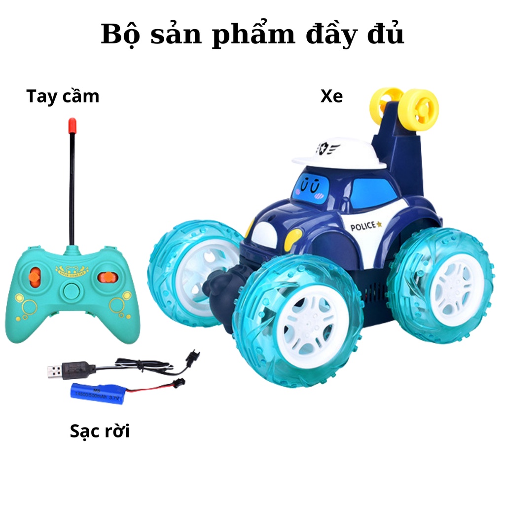 Đồ chơi trẻ em thông minh xe điều khiển từ xa xoay 360 độ cho bé 3 4 5 6 tuổi Bicabom Bc44