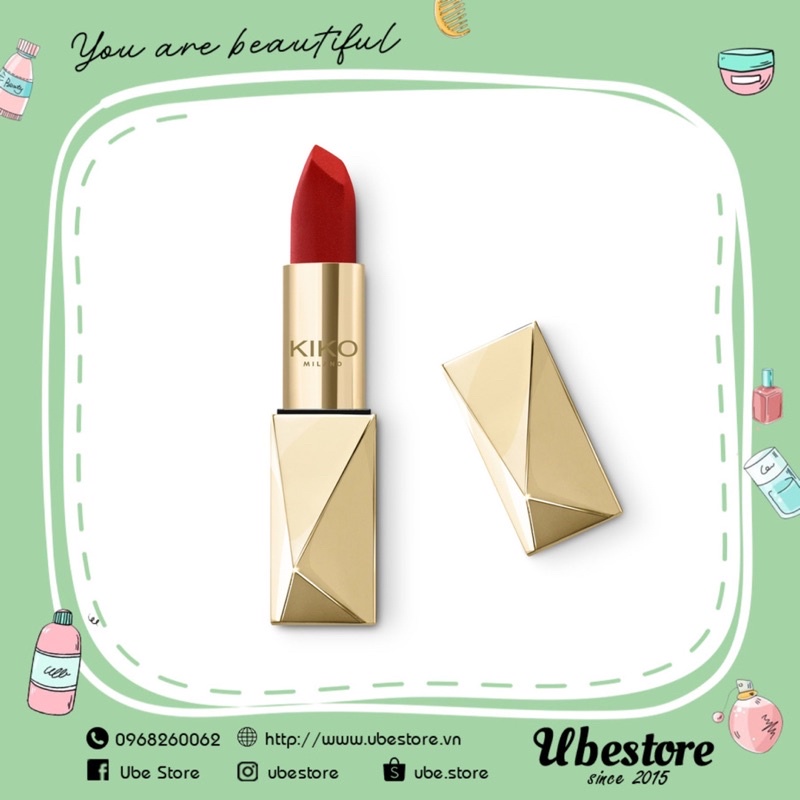SON LÌ KIKO HOLIDAY GEMS LASTING LUXURY MATTE LIPSTICK