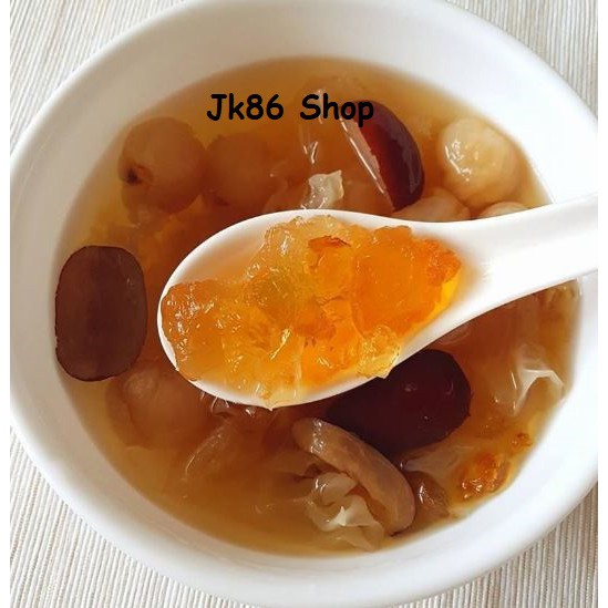 Chè dưỡng nhan nhựa đào - tuyết yến- tuyết liên tử- Set nấu 10 chai 300ml