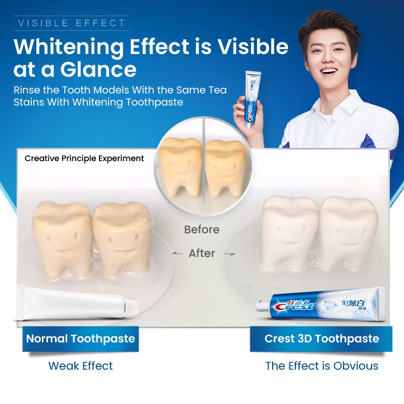Kem đánh răng Oral-B MICA hai hiệu quả làm trắng với hương vị bạc hà lâu trôi - 120g