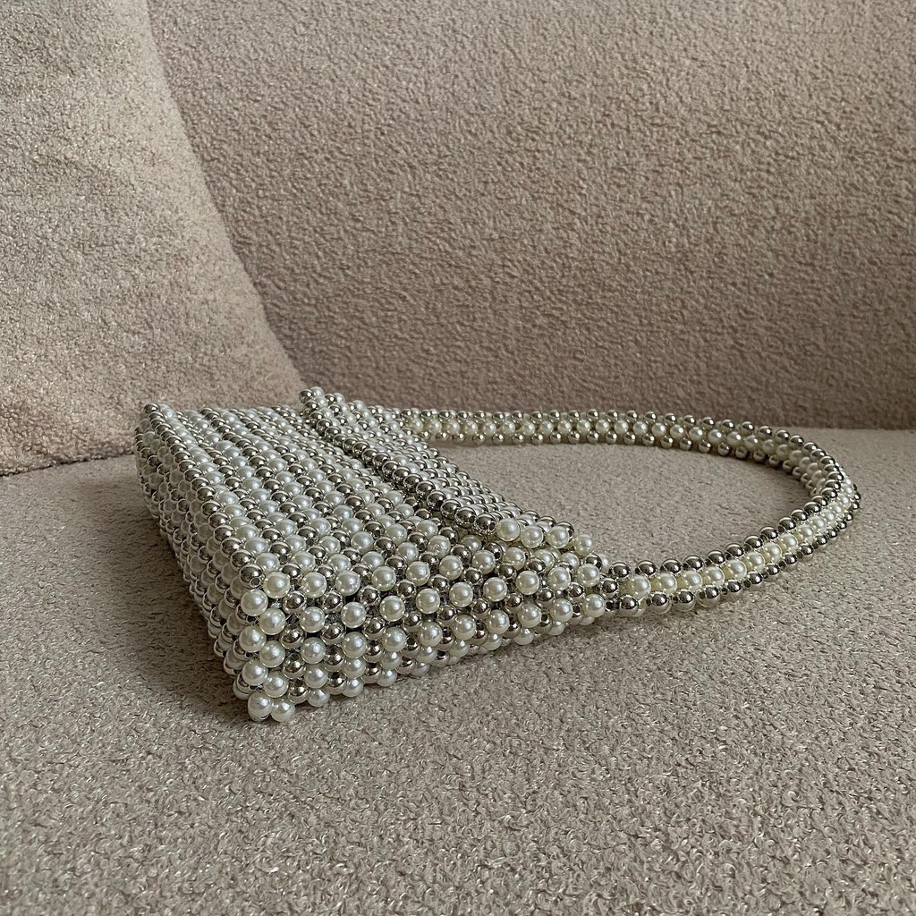 Lily Metalic Bag | Túi Xách Kẹp Nách Chất Liệu Hạt Metalic Độc Lạ