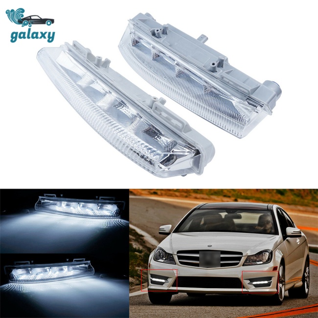 Galaxy 1 Cặp Đèn Led DRL Chống Sương Mù Chạy Ban Ngày Cho W204 W212 S212 C207 R172