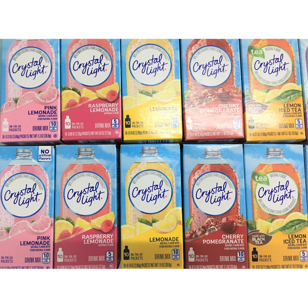 [Mã 267FMCGSALE giảm 8% đơn 500K] Bột pha nước trái cây Crystal Light - 01 gói nhỏ | BigBuy360 - bigbuy360.vn