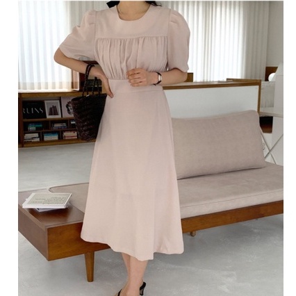 [ORDER] Váy Voan Thanh Lịch Dáng Dài Xòe Thắt Eo Dây Buộc Công Sở Hàn Quốc VD118 ICC Official Store