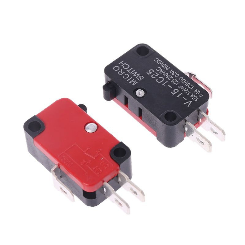 LILY* 5Pcs 250V 16A Safety Micro Limit Switch V-15-1C25 Roller Lever Snap Action