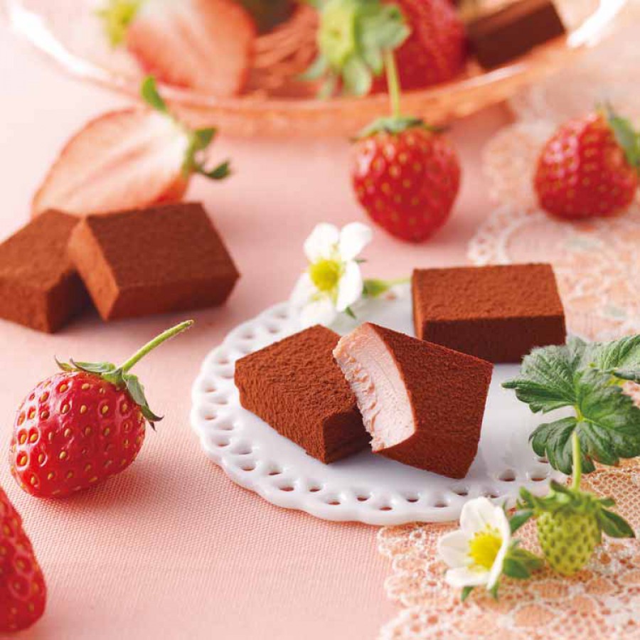 [0 chất bảo quản] Nama Chocolate Strawberry - Sô cô la dâu tây Nhật Bản - Socola Chef Huong