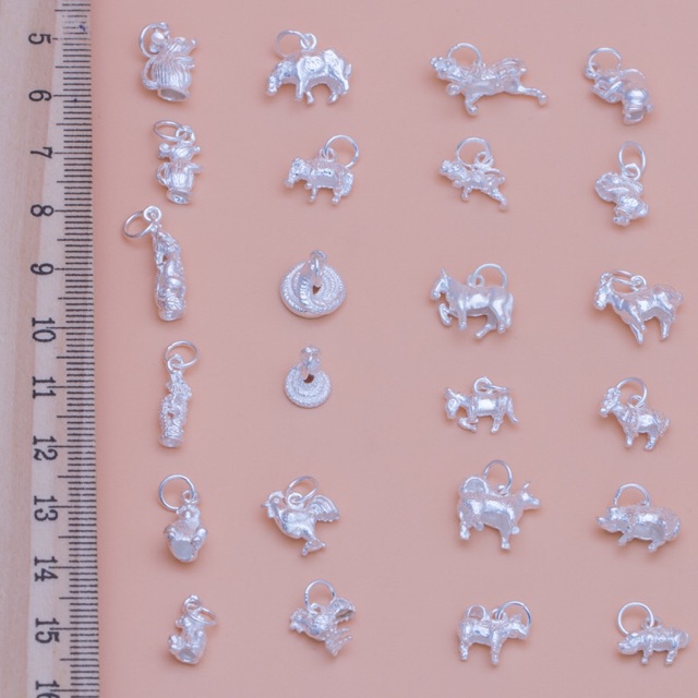 Charm treo bạc 12 con giáp - MH456