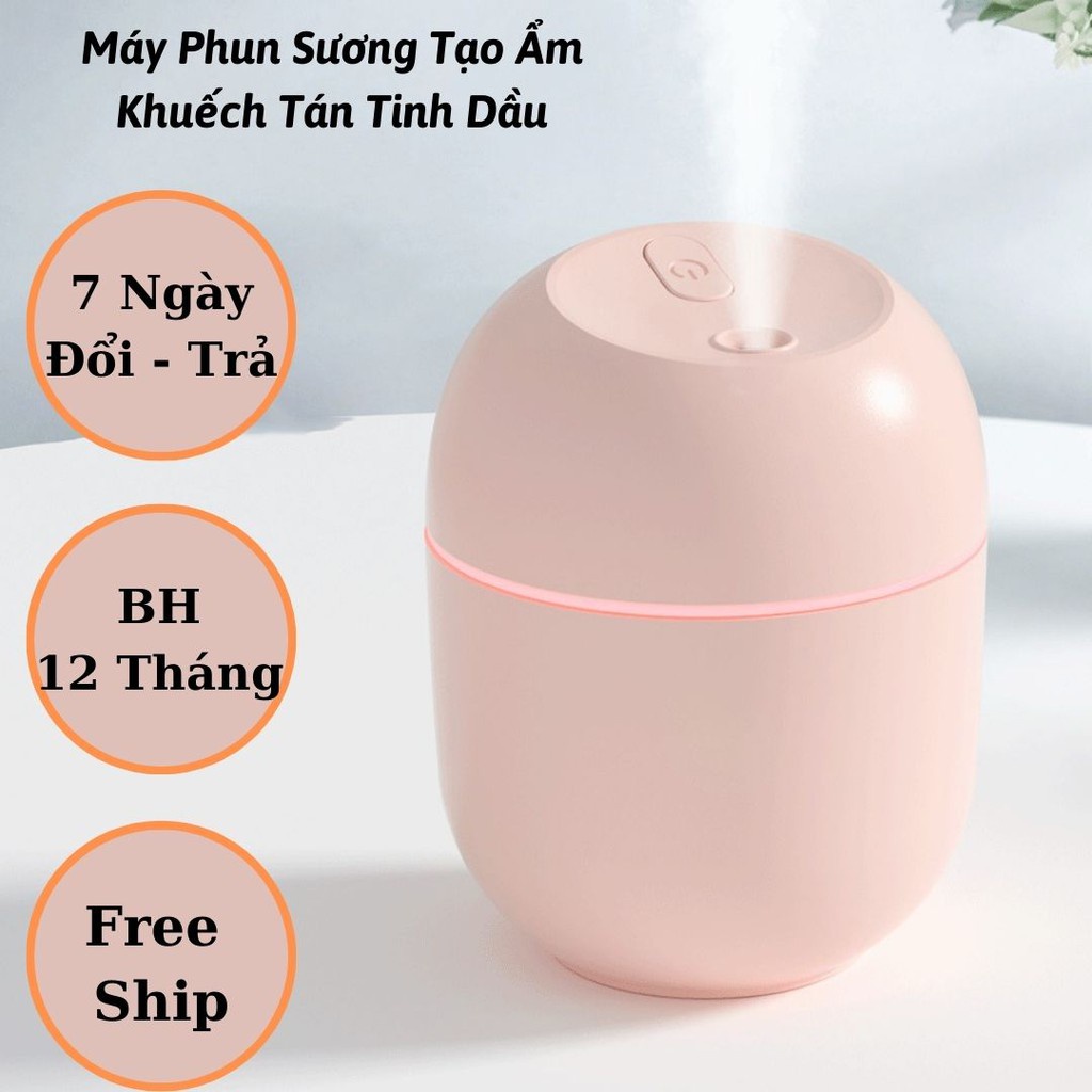 Máy xông tinh dầu phòng ngủ mini khuếch tán tinh dầu giúp đuổi muỗi làm thơm phòng -Máy phun sương mini 220ml