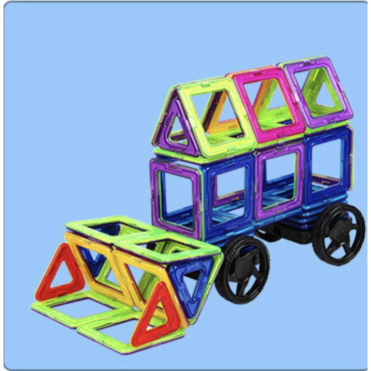 Lắp ghép Xếp hình nam châm Magnetic 4D size lớn - MAGNETIC phát triển tư duy logic