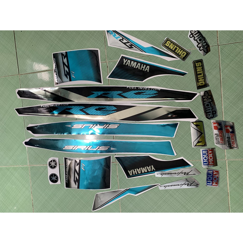 tem sirius fi RC xanh ngọc crom