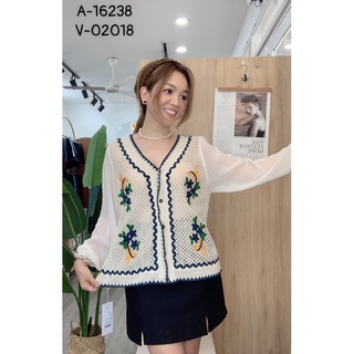 Áo Len BIGSIZE tay voan 16238