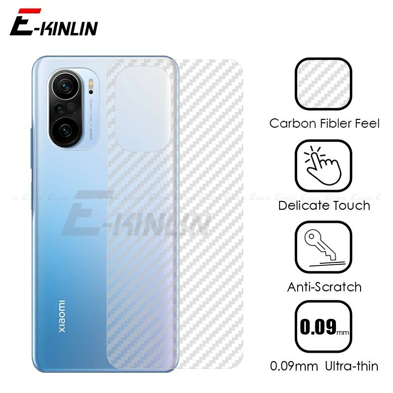 Dán lưng Carbon Redmi K40 / K40 Pro / Poco F3 / K40 Gaming / K50 Gaming vân caro chống bám bẩn
