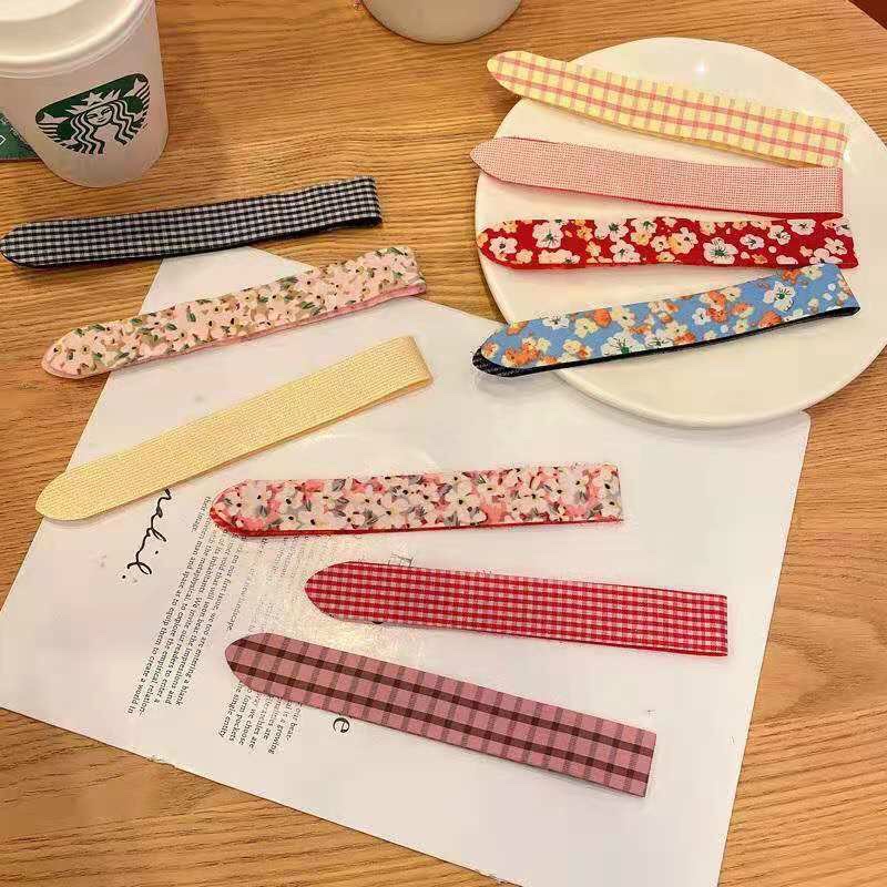 Bờm vải kẹp tóc mái cho bé, Băng đô kệp tóc mai siêu dễ thương