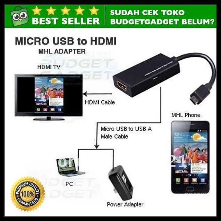 Đầu Chuyển Đổi Micro Usb Sang Hdmi Tv Lên 1280x720 Mhl 01