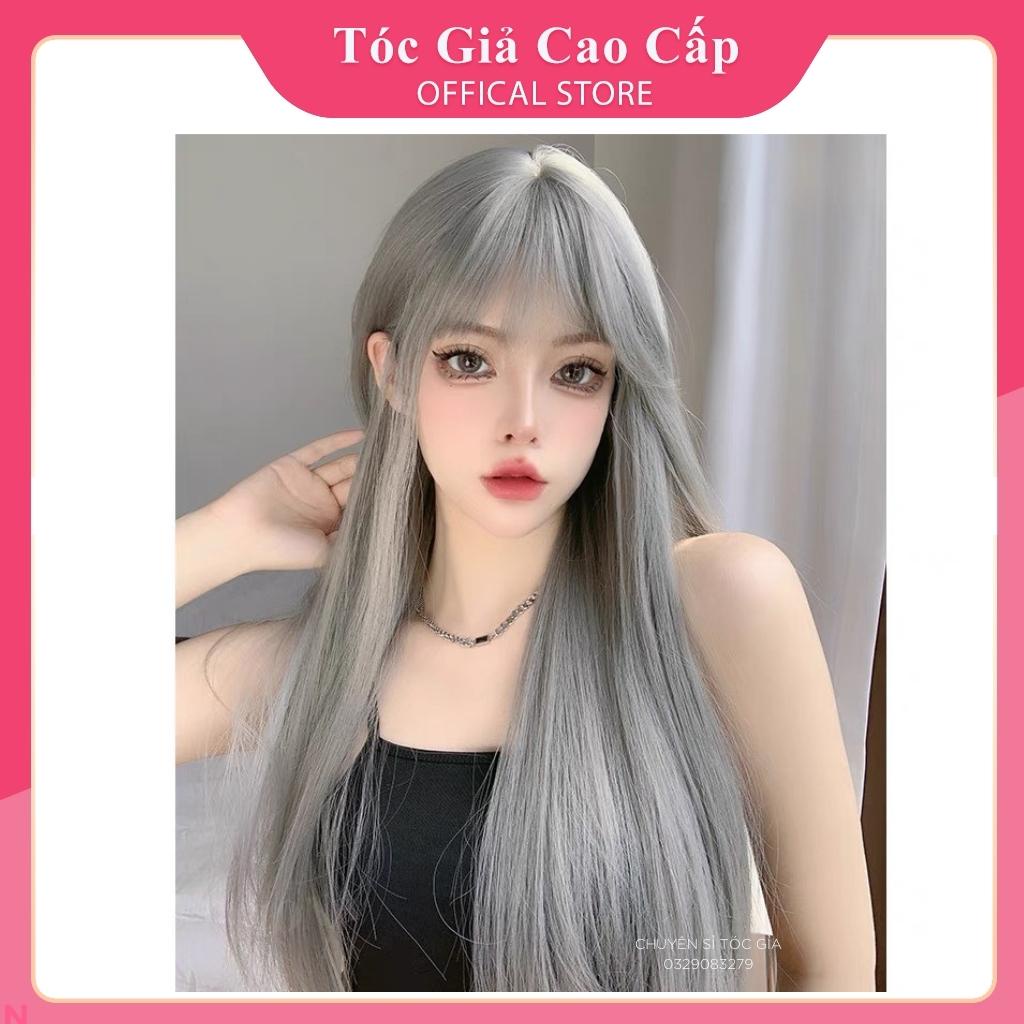 Tóc giả nguyên đầu nữ thẳng ❤️FREESHIP ❤️ thẳng omber khói, z7007